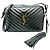 Bolsa de ombro Lou Camera em couro acolchoado Saint Laurent Verde