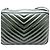 Bolsa de ombro Lou Camera em couro acolchoado Saint Laurent Verde - vista 3