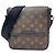 Borsa a Spalla Louis Vuitton Monogram Macassar Bass PM Marrone Nero