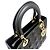Borsa a tracolla Christian Dior Lady Cannage in agnello Nero - vista 6