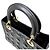 Borsa a tracolla Christian Dior Lady Cannage in agnello Nero - vista 7