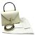 Borsa Valextra Mini Iside in pelle off-white Bianco sporco - vista 15