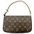 Borsa Louis Vuitton Monogram Pochette Accessoires Marrone - vista 2