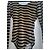 Sonia Rykiel Body in velluto a righe nero e kaki Cachi - vista 2