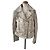 Berenice Beige Lederbikerjacke