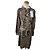 Vestido de satén de leopardo Zadig & Voltaire Castaño Negro Estampado de leopardo