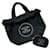 Bolso Tote Chanel de Tela Acolchada y Neceser, Negro  - vista 1