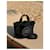 Bolso Tote Chanel de Tela Acolchada y Neceser, Negro  - vista 2