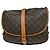 Louis Vuitton Saumur Monogram Canvas 35 Marrone - vista 2