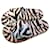 Off White Off-White Pool Slides Zebra Print Nero Bianco Stampa zebra  - vista 1
