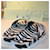 Off White Off-White Pool Slides Zebra Print Nero Bianco Stampa zebra  - vista 3