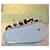 Off White Off-White Pool Slides Zebra Print Nero Bianco Stampa zebra  - vista 4