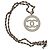 Collana Chanel Logo CC con Perle Dorate D'oro