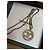 Collana Chanel Logo CC con Perle Dorate D'oro - vista 8