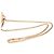 Jimmy Choo Varenne Avenue Quad Chain Shoulder Bag Golden - view 13