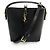 Mini Bolsa Bucket LE 37 em pele de cordeiro preta Saint Laurent Preto