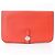 Hermès Cartera larga Dogon Duo GM en piel Swift bi-fold Roja - vista 2