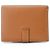 Cartera compacta de dos pliegues Hermès Bearn Castaño - vista 3