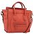 Céline Bolso CELINE Luggage Nano Shopper de cuero 2way Naranja Plata Auth ka5539A