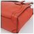Céline Bolso CELINE Luggage Nano Shopper de cuero 2way Naranja Plata Auth ka5539A - vista 14