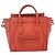 Céline Bolso CELINE Luggage Nano Shopper de cuero 2way Naranja Plata Auth ka5539A - vista 2