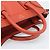 Céline Bolso CELINE Luggage Nano Shopper de cuero 2way Naranja Plata Auth ka5539A - vista 7