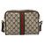 Borsa a Spalla GUCCI GG Supreme Web Sherry Line PVC Beige Oro Auth 194659A D'oro - vista 3