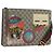 Borsa Courier GUCCI GG Supreme Web Sherry Line in PVC Beige Oro 474083 Auth 194145V