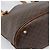 Céline Bolsa Tote CELINE Macadam em PVC e couro marrom com detalhes dourados Auth BA14737 - vista 13