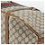 Borsa Boston GUCCI GG Supreme Web Sherry Line PVC Beige Oro Auth 193576A D'oro - vista 10