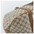 Borsa Boston GUCCI GG Supreme Web Sherry Line PVC Beige Oro Auth 193576A D'oro - vista 13