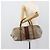 Borsa Boston GUCCI GG Supreme Web Sherry Line PVC Beige Oro Auth 193576A D'oro - vista 19