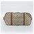 Borsa Boston GUCCI GG Supreme Web Sherry Line PVC Beige Oro Auth 193576A D'oro - vista 9