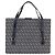 FENDI Zucchino Canvas Mamma Baguette Hand Bag Navy Silver Auth BA14179A Silvery Navy blue - view 4