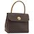 Céline Borsa CELINE Macadam Canvas Star ball PVC Pelle Marrone Oro Auth 195298 D'oro