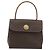 Céline Borsa CELINE Macadam Canvas Star ball PVC Pelle Marrone Oro Auth 195298 D'oro - vista 2
