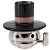 LOEWE x Studio Ghibli Howl's Moving Castle Dice Turnip Charm Auth 167488SM Nero Argento - vista 2