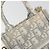 Christian Dior Trotter Canvas Book Tote Mini 2way Gray Gold Auth 193902 Marrone D'oro - vista 17
