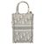 Christian Dior Trotter Canvas Book Tote Mini 2way Gray Gold Auth 193902 Marrone D'oro - vista 3