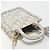 Christian Dior Trotter Canvas Book Tote Mini 2way Gray Gold Auth 193902 Marrone D'oro - vista 6