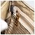 Borsa a tracolla PRADA in tela beige e oro Auth 193355 D'oro - vista 23