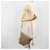 Borsa a tracolla PRADA in tela beige e oro Auth 193355 D'oro - vista 27