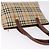 BURBERRY Nova Check blauer Tote Bag PVC Beige Gold Auth 194843V Golden - Ansicht 7