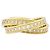 Anello Cartier, "Trinity", oro giallo, diamanti.