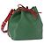 Borsa a Spalla LOUIS VUITTON Epi Petit Noe Verde Rosso M44147 LV Auth BA14655A