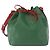 Borsa a Spalla LOUIS VUITTON Epi Petit Noe Verde Rosso M44147 LV Auth BA14655A - vista 13