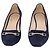 Décolleté TOD'S Suede 37 Navy Gold Auth 193711M D'oro Blu navy - vista 2