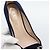 Décolleté TOD'S Suede 37 Navy Gold Auth 193711M D'oro Blu navy - vista 22