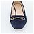 Décolleté TOD'S Suede 37 Navy Gold Auth 193711M D'oro Blu navy - vista 6