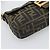 FENDI Zucca Canvas Mamma Baguette Borsa a Spalla Marrone Nero Auth 195009M - vista 11